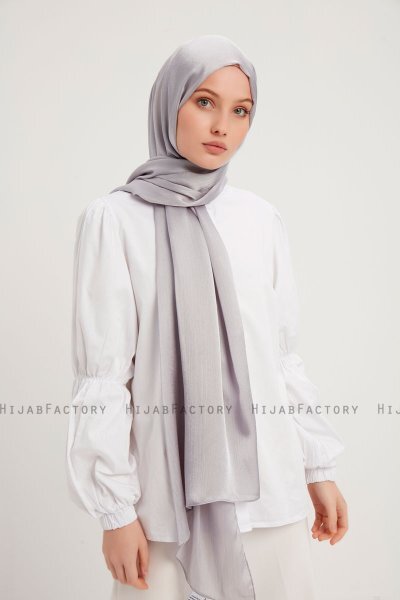 Berrak - Lysegrå Janjanli Hijab