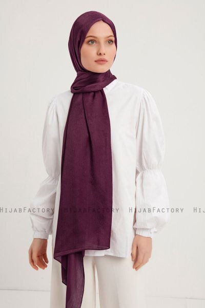 Berrak - Mørke Lilla Janjanli Hijab