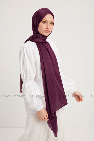 Berrak - Mørke Lilla Janjanli Hijab