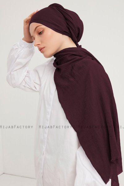Afet - Mørke Lilla Comfort Hijab