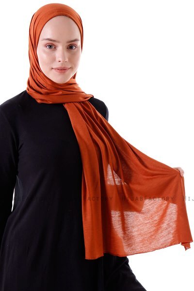 Seda - Murstensrød Jersey Hijab - Ecardin