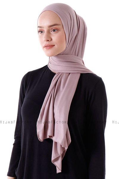 Seda - Stengrå Jersey Hijab - Ecardin