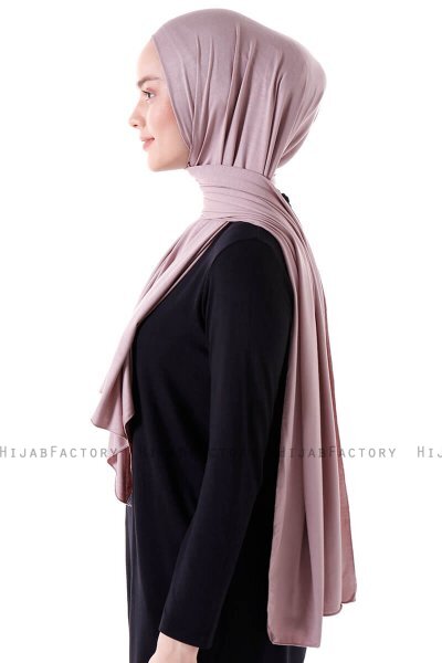 Seda - Stengrå Jersey Hijab - Ecardin