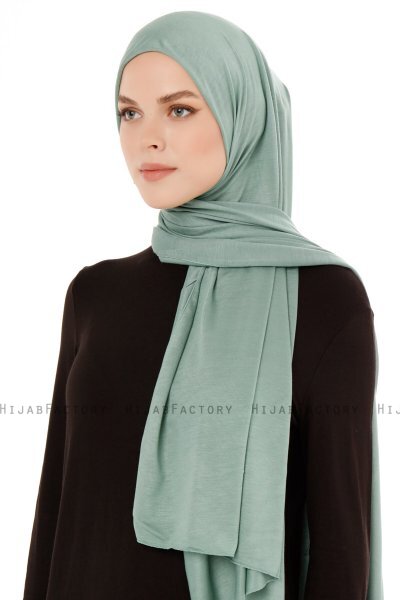 Seda - Grøn Jersey Hijab - Ecardin