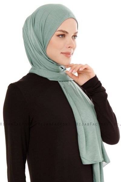 Seda - Grøn Jersey Hijab - Ecardin