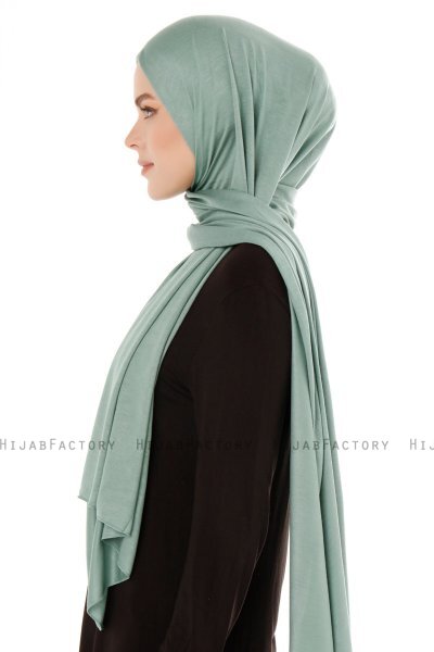 Seda - Grøn Jersey Hijab - Ecardin