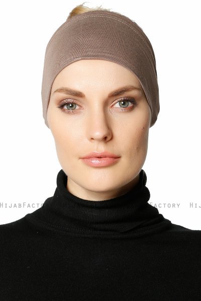 Cemre - Mørk Taupe Bandana Amta