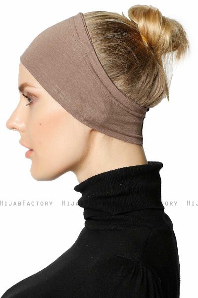 Cemre - Mørk Taupe Bandana Amta