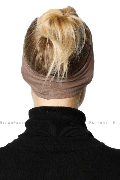 Cemre - Mørk Taupe Bandana Amta