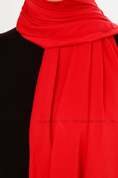 Melek - Rød Premium Jersey Hijab - Ecardin