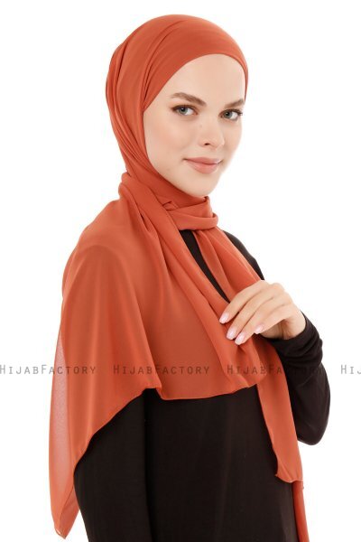 Derya - Murstensrød Praktisk Chiffon Hijab