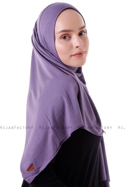 Hanfendy - Mørke Lilla Praktisk One Piece Hijab