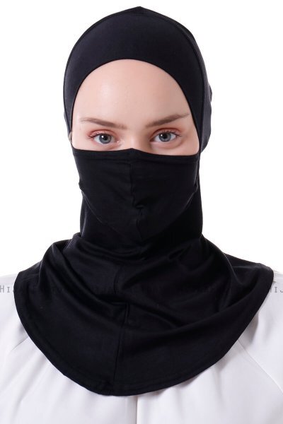 Damla - Sort Ninja Hijab Mask Amta