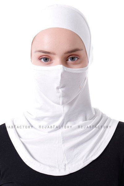 Damla - Creme Ninja Hijab Mask Amta