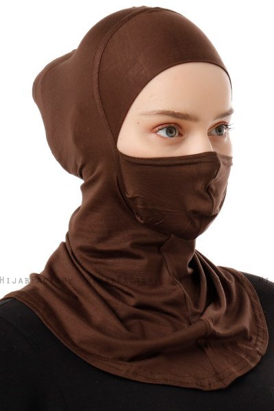 Damla - Brun Ninja Hijab Mask Amta