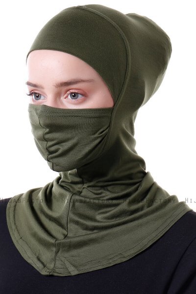 Damla - Khaki Ninja Hijab Mask Amta