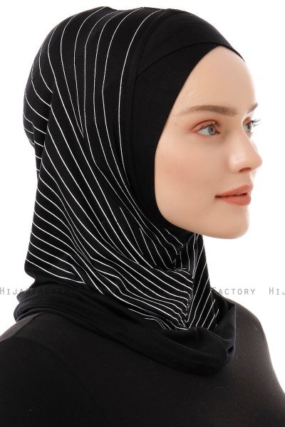 Babe Cross - Sort & Hvid One-Piece Al Amira Hijab