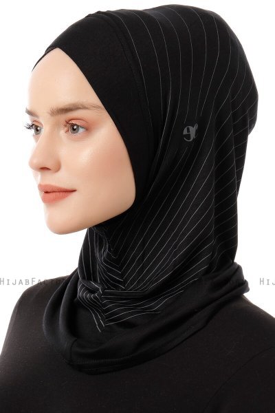 Babe Cross - Sort & Lysegrå One-Piece Al Amira Hijab