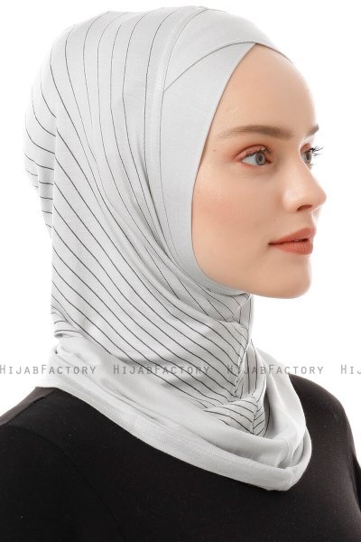 Babe Cross - Lysegrå One-Piece Al Amira Hijab