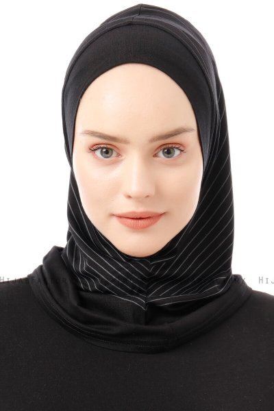 Babe Plain - Sort & Lysegrå One-Piece Al Amira Hijab