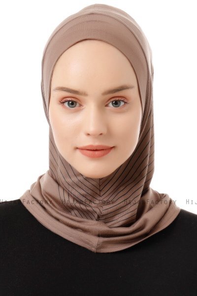 Babe Plain - Mørk Taupe One-Piece Al Amira Hijab