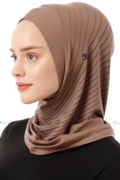 Babe Plain - Mørk Taupe One-Piece Al Amira Hijab