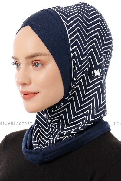 Silva Cross - Marine Blå One-Piece Al Amira Hijab