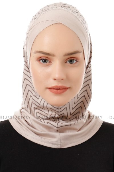 Silva Cross - Lys Taupe One-Piece Al Amira Hijab