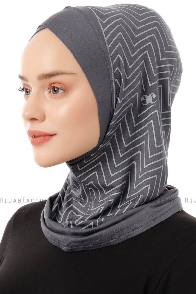 Silva Cross - Mørkegrå One-Piece Al Amira Hijab