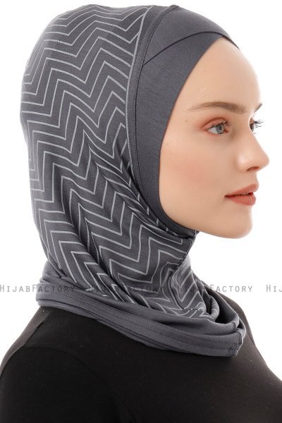 Silva Cross - Mørkegrå One-Piece Al Amira Hijab