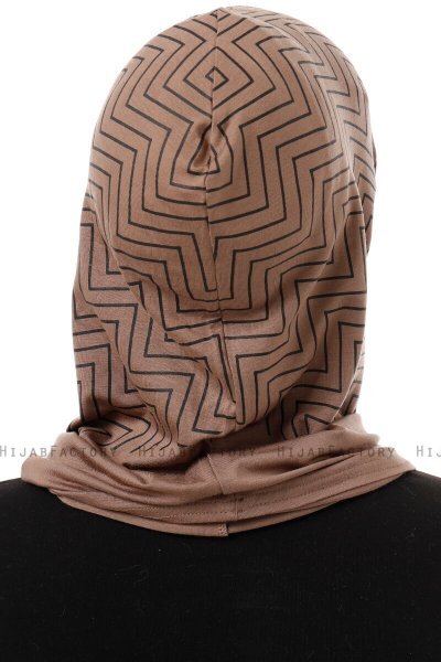 Silva Plain - Mørk Taupe One-Piece Al Amira Hijab