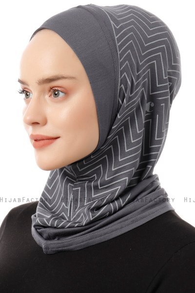 Silva Plain - Mørkegrå One-Piece Al Amira Hijab
