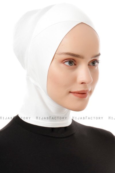 Elnara - Hvid Cross Hijab Amta