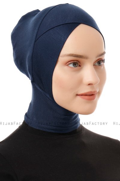 Elnara - Marine Blå Cross Hijab Amta