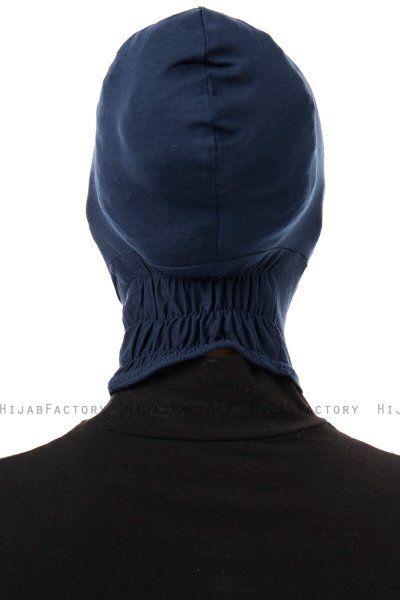 Elnara - Marine Blå Cross Hijab Amta