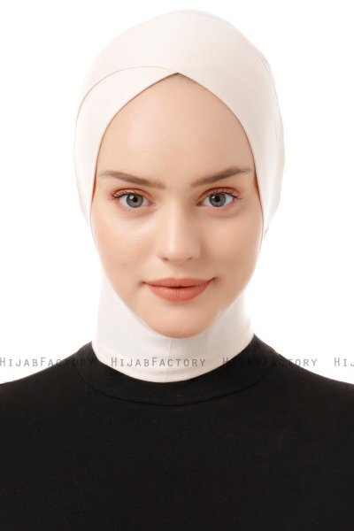 Elnara - Beige Cross Hijab Amta