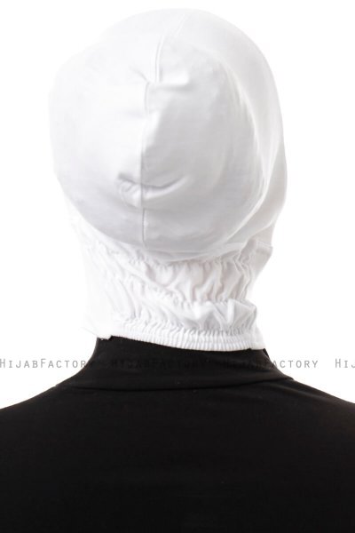 Elnara - Hvid Plain Hijab Amta