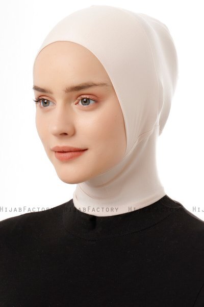 Elnara - Beige Plain Hijab Amta
