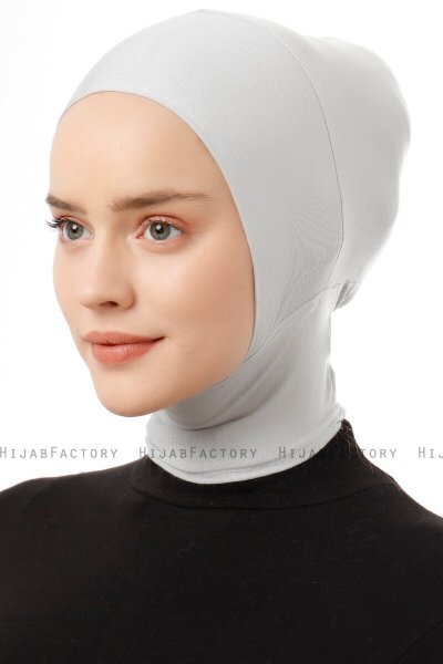 Elnara - Lysegrå Plain Hijab Amta