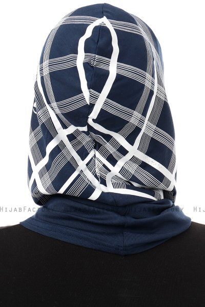 Ekose Plain - Marine Blå One-Piece Al Amira Hijab