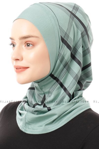 Ekose Plain - Grøn One-Piece Al Amira Hijab