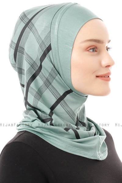 Ekose Plain - Grøn One-Piece Al Amira Hijab