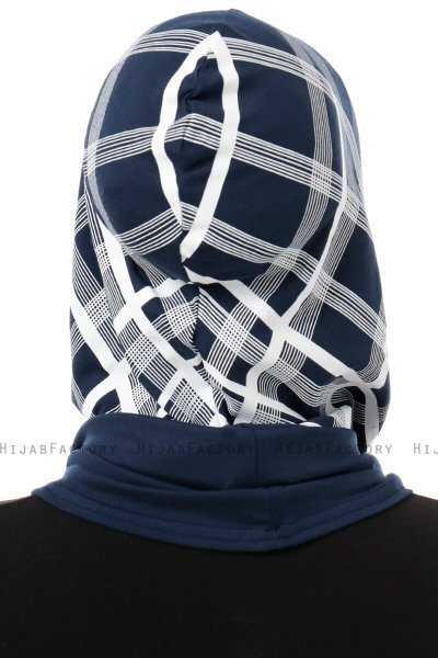 Ekose Cross - Marine Blå One-Piece Al Amira Hijab