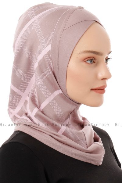 Ekose Cross - Stengrå One-Piece Al Amira Hijab