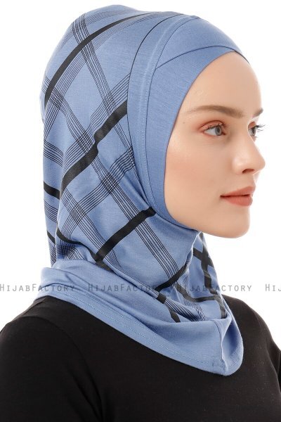 Ekose Cross - Indigo One-Piece Al Amira Hijab