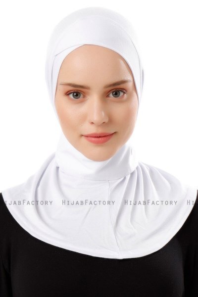 Ceren - Hvid Praktisk Viskos Hijab