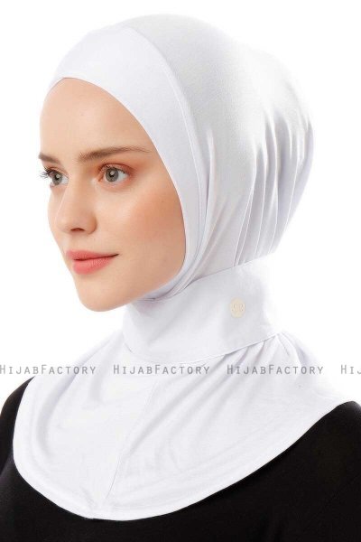 Ceren - Hvid Praktisk Viskos Hijab