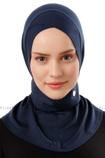 Ceren - Marine Blå Praktisk Viskos Hijab