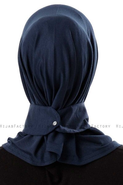 Ceren - Marine Blå Praktisk Viskos Hijab