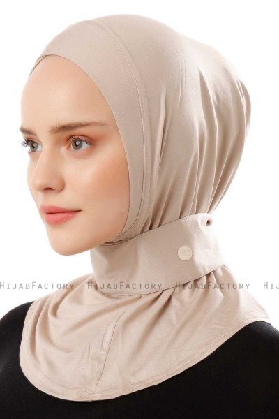 Ceren - Lys Taupe Praktisk Viskos Hijab